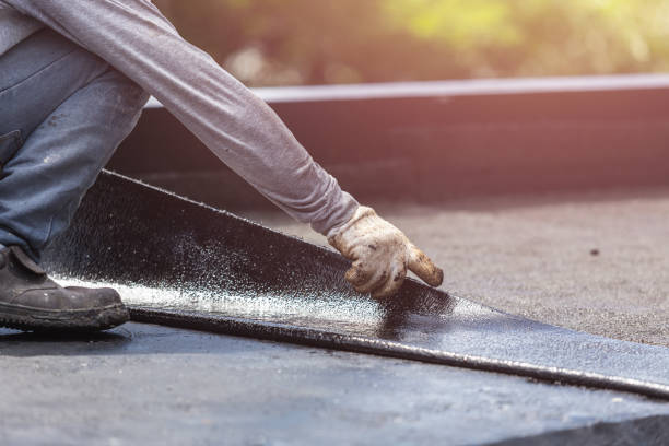 Professional Waterproofing technician working in Rudolph, WI